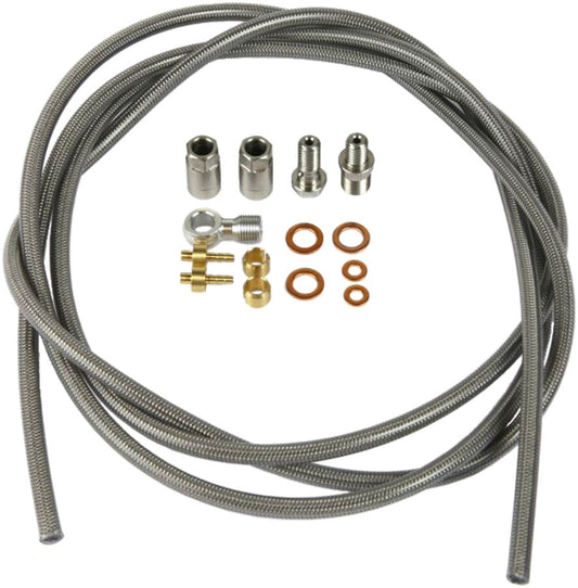 Hope Braided Stainless Steel Hydraulic Brake Hose Fitting Kit - Fits Front Rear For One Hope Brake Type 2-Goodwynn's