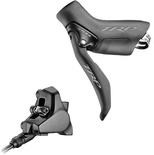 TRP Hylex Disc Brake Lever - Left Hydraulic 2-Piston 1900mm Hose Flat Mount BLK-Goodwynn's