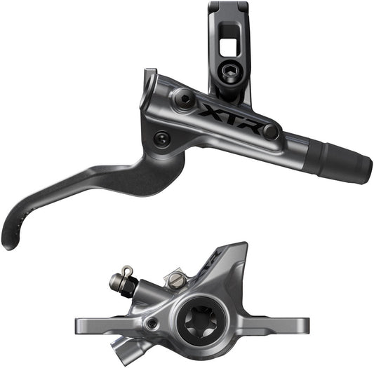 Shimano XTR M9200 XC Disc Brake Lever - Right/Rear Post Mount 2-Piston Caliper SM-BH90-SS Hose Metal Pads Gray-Goodwynn's