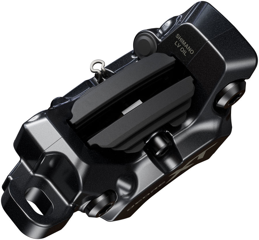 Shimano Deore XT BR-M8220 Enduro Disc Brake Caliper - Front Rear Post Mount 4-Piston Includes P04C-MF Finned Metal Pads-Goodwynn'sGoodwynn's