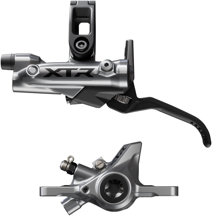Shimano XTR BR-M9200 Disc Brake BL-M9220 Lever - Left/Front Post Mount 2-Piston Caliper SM-BH90-SS Hose Metal Pads Gray-Goodwynn'sGoodwynn's