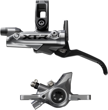 Shimano XTR BR-M9200 Disc Brake BL-M9220 Lever - Left/Front Post Mount 2-Piston Caliper SM-BH90-SS Hose Metal Pads Gray