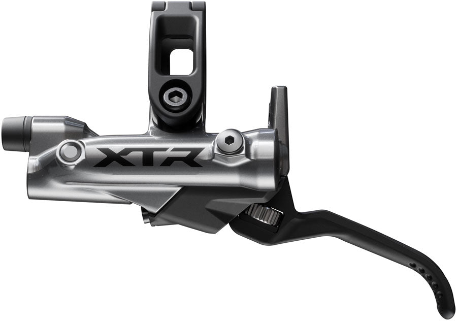 Shimano XTR M9220 Enduro Disc Brake Lever - Left/Front Post Mount 4-Piston Caliper SM-BH90-SBM Hose Finned Metal Pads Gray-Goodwynn'sGoodwynn's