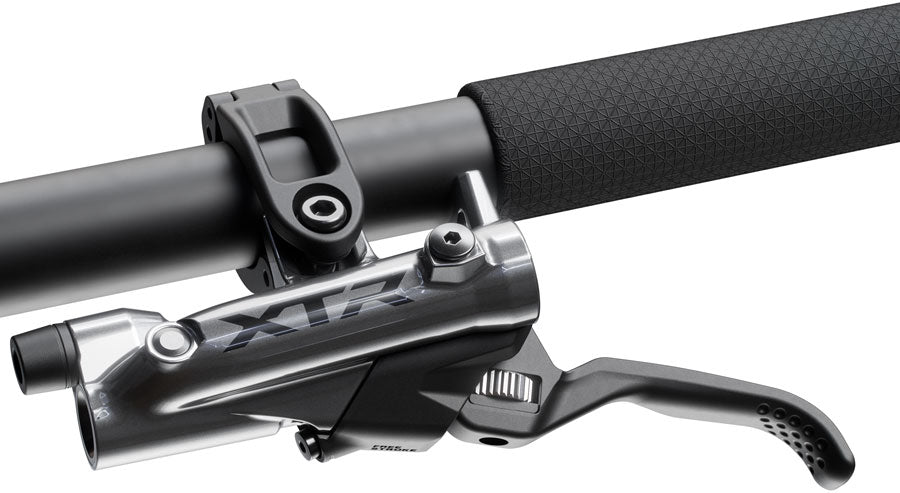 Shimano XTR M9220 Enduro Disc Brake Lever - Left/Front Post Mount 4-Piston Caliper SM-BH90-SBM Hose Finned Metal Pads Gray-Goodwynn'sGoodwynn's