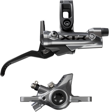 Shimano XTR BR-M9200 Disc Brake BL-M9220 Lever - Right/Rear Post Mount 2-Piston Caliper SM-BH90-SS Hose Metal Pads Gray