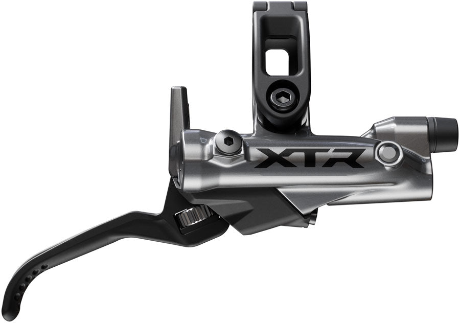 Shimano XTR M9220 Enduro Disc Brake Lever - Right/Rear Post Mount 4-Piston Caliper SM-BH90-SBM Hose Finned Metal Pads Gray-Goodwynn'sGoodwynn's