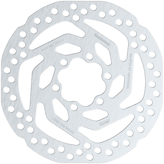 Shimano SM-RT26 SS Disc Brake Rotor - 140mm 6-Bolt Bolts Included For Resin Pad Only-Goodwynn's