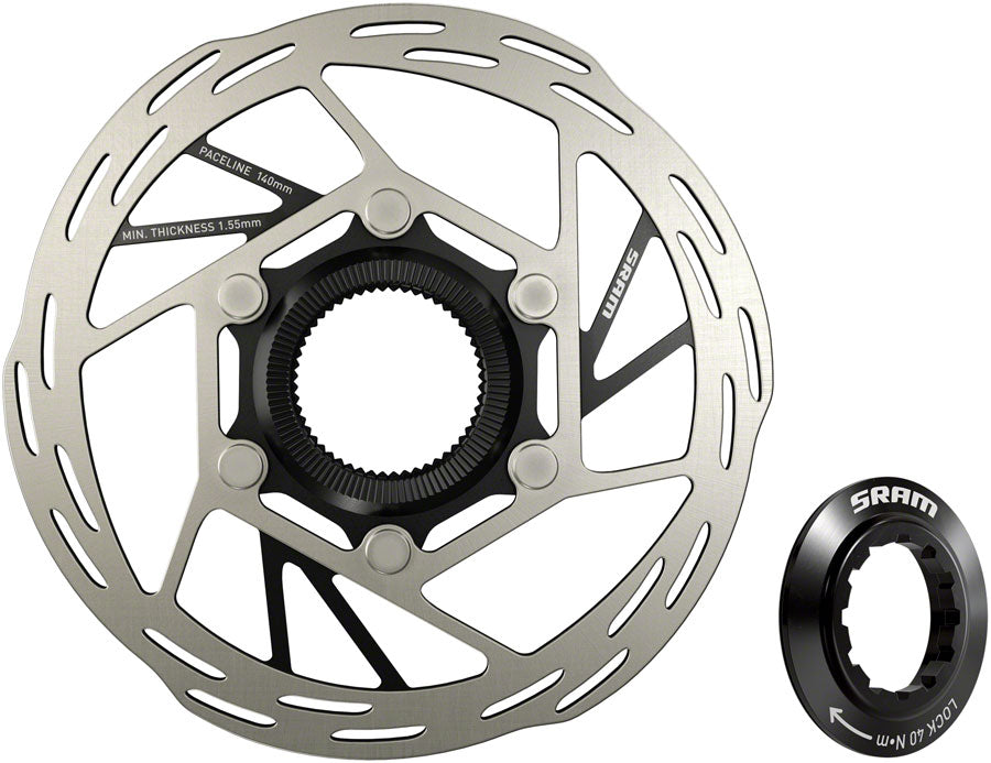 SRAM Paceline Disc Brake Rotor - 140mm Center Lock 1.85mm Includes Internal Tooled Lockring-Goodwynn'sGoodwynn's
