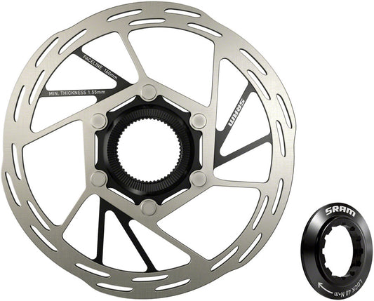 SRAM Paceline Disc Brake Rotor - 160mm Center Lock 1.85mm Includes Internal Tooled Lockring-Goodwynn's
