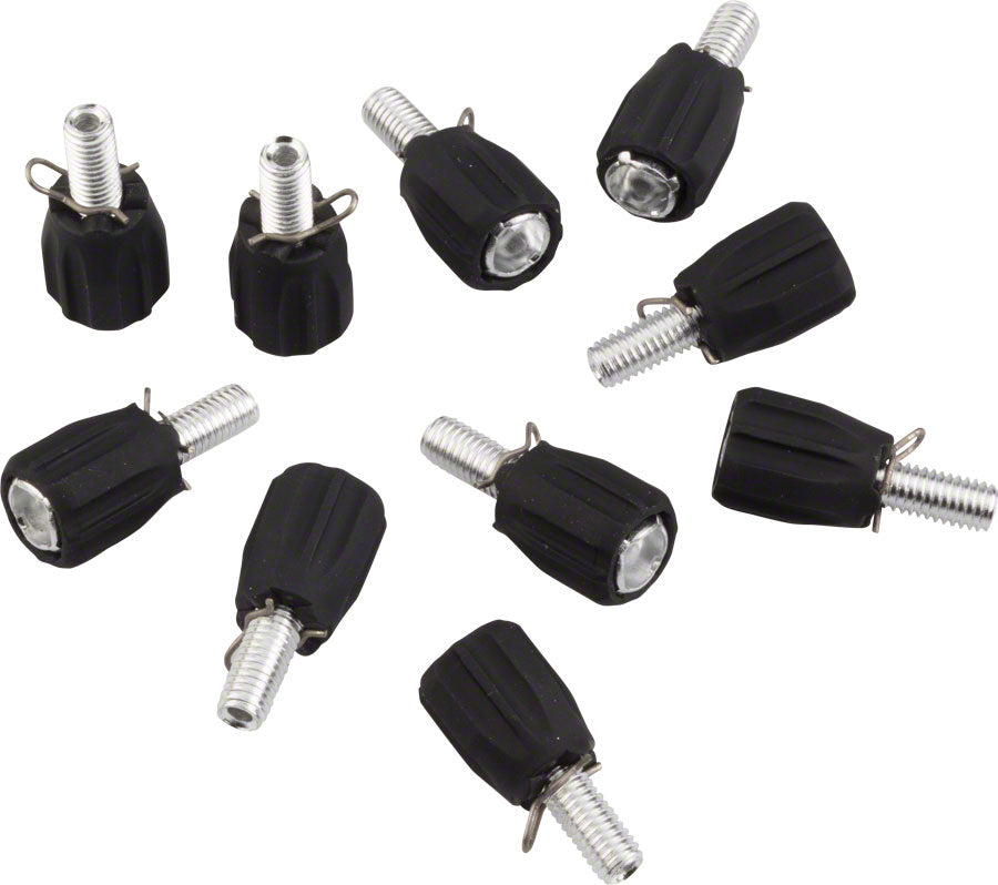 Jagwire Steel Frame Mount Index Adjusting Barrel M5 Bag of 10 Black-Goodwynn'sGoodwynn's