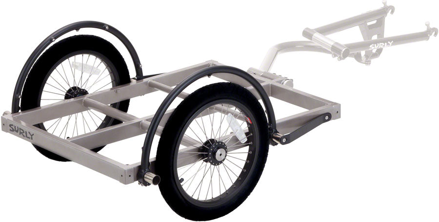 Surly Ted Trailer: Short Bed 16" Wheels Gray-Goodwynn'sGoodwynn's