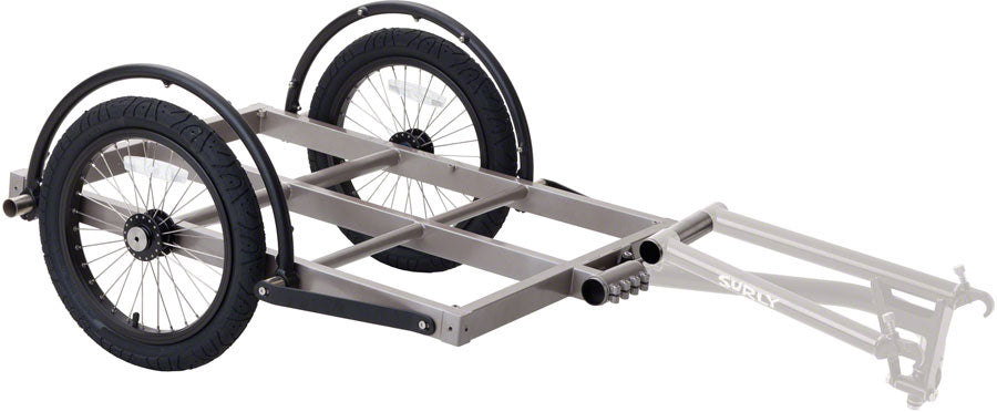 Surly Ted Trailer: Short Bed 16" Wheels Gray-Goodwynn'sGoodwynn's