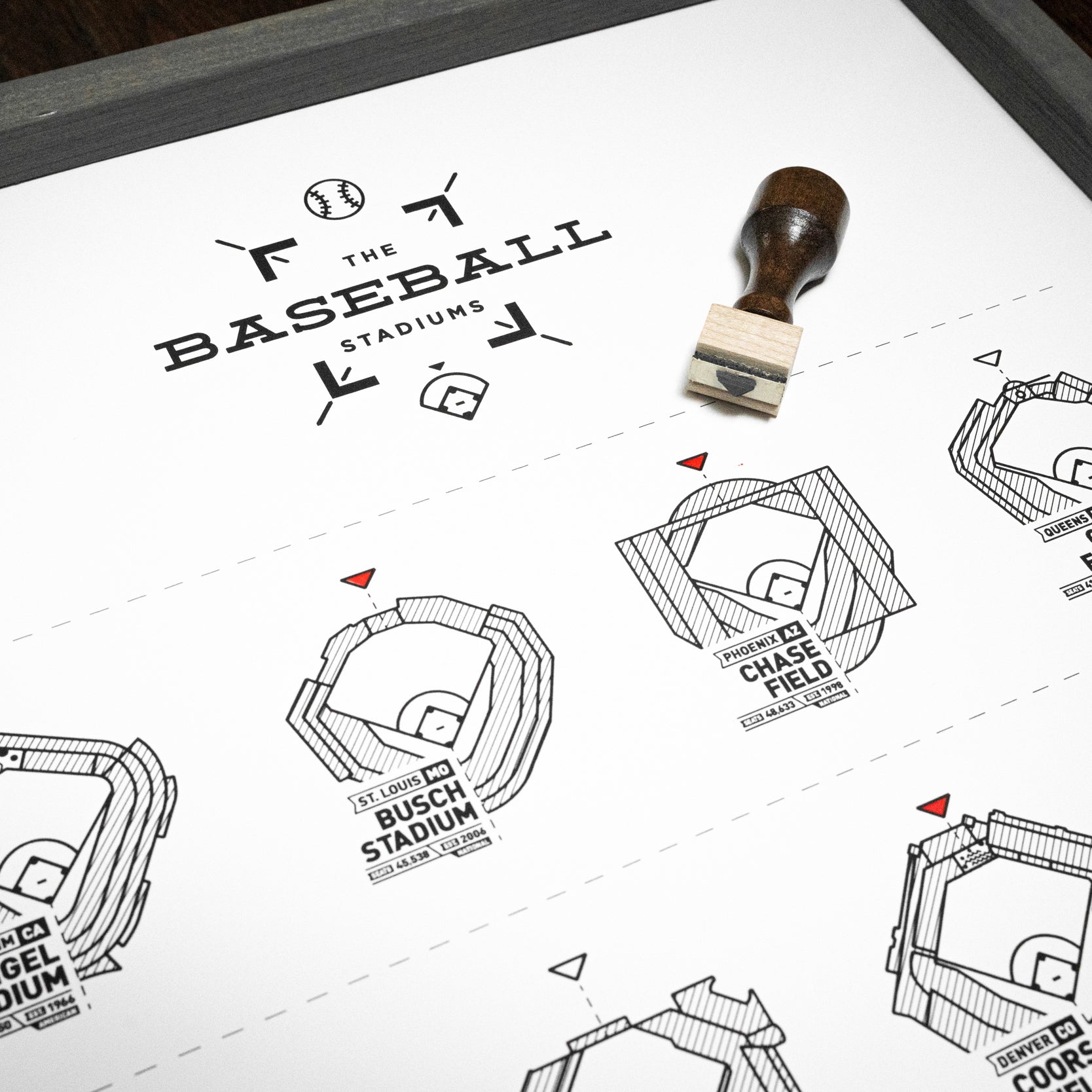 The Baseball Stadium Register Print-Goodwynn'sGoodwynn's