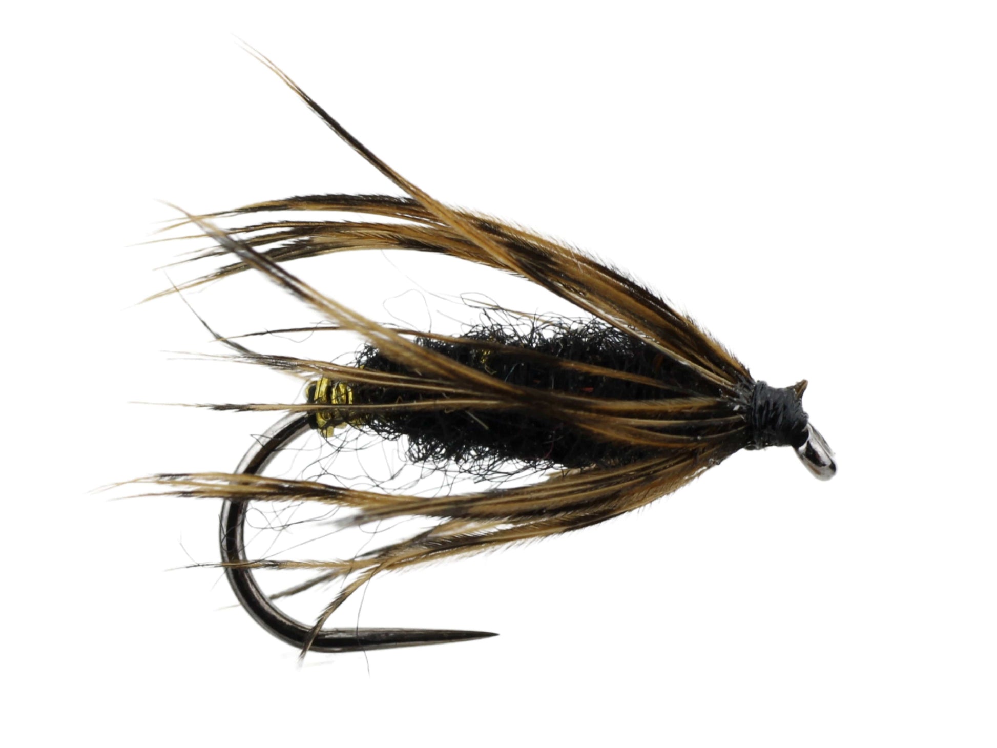 Wild Water Fly Fishing Black Killer Kebari Tenkara Fly, size 12, qty. 6-Goodwynn'sGoodwynn's