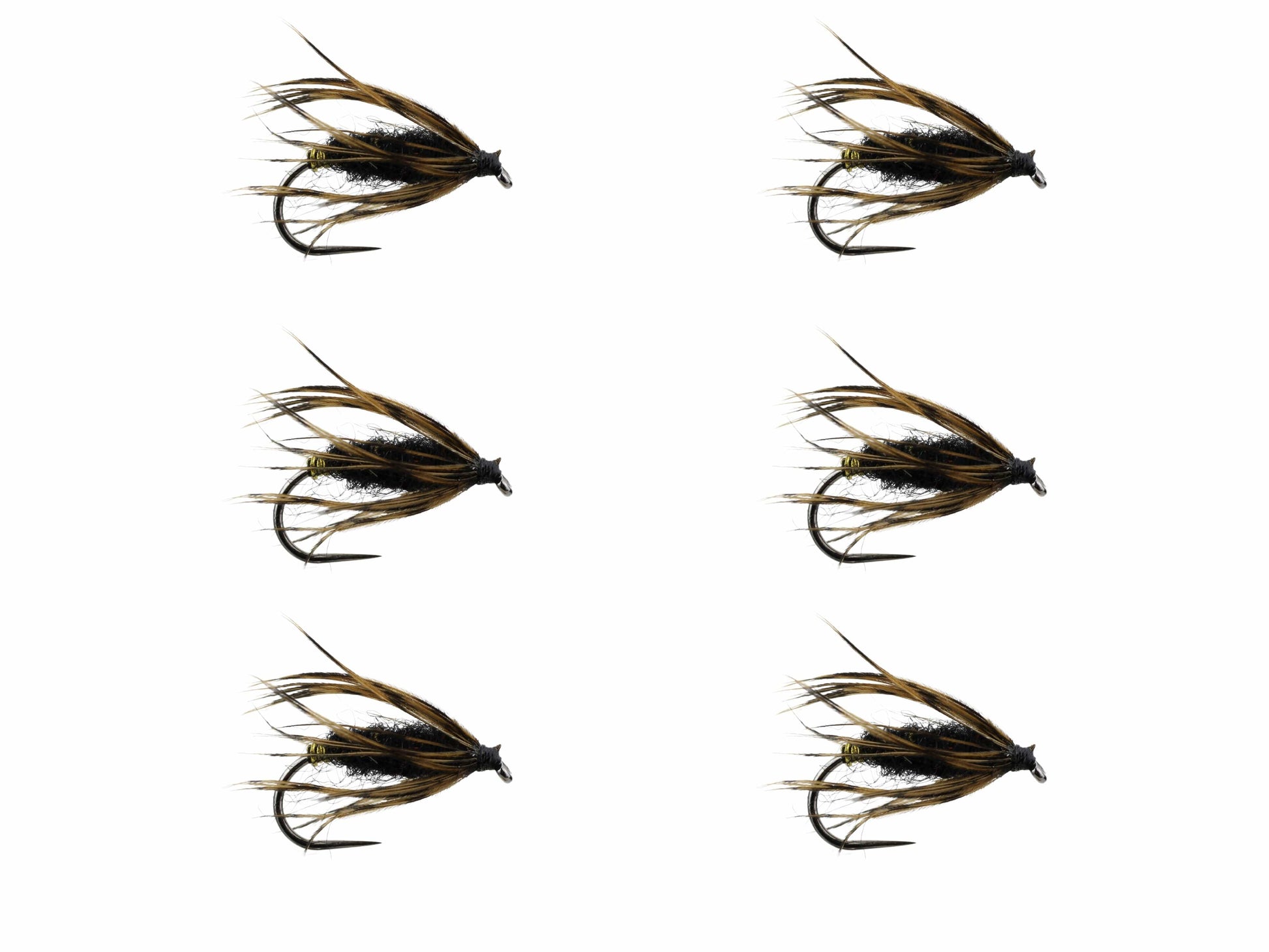 Wild Water Fly Fishing Black Killer Kebari Tenkara Fly, size 12, qty. 6-Goodwynn'sGoodwynn's