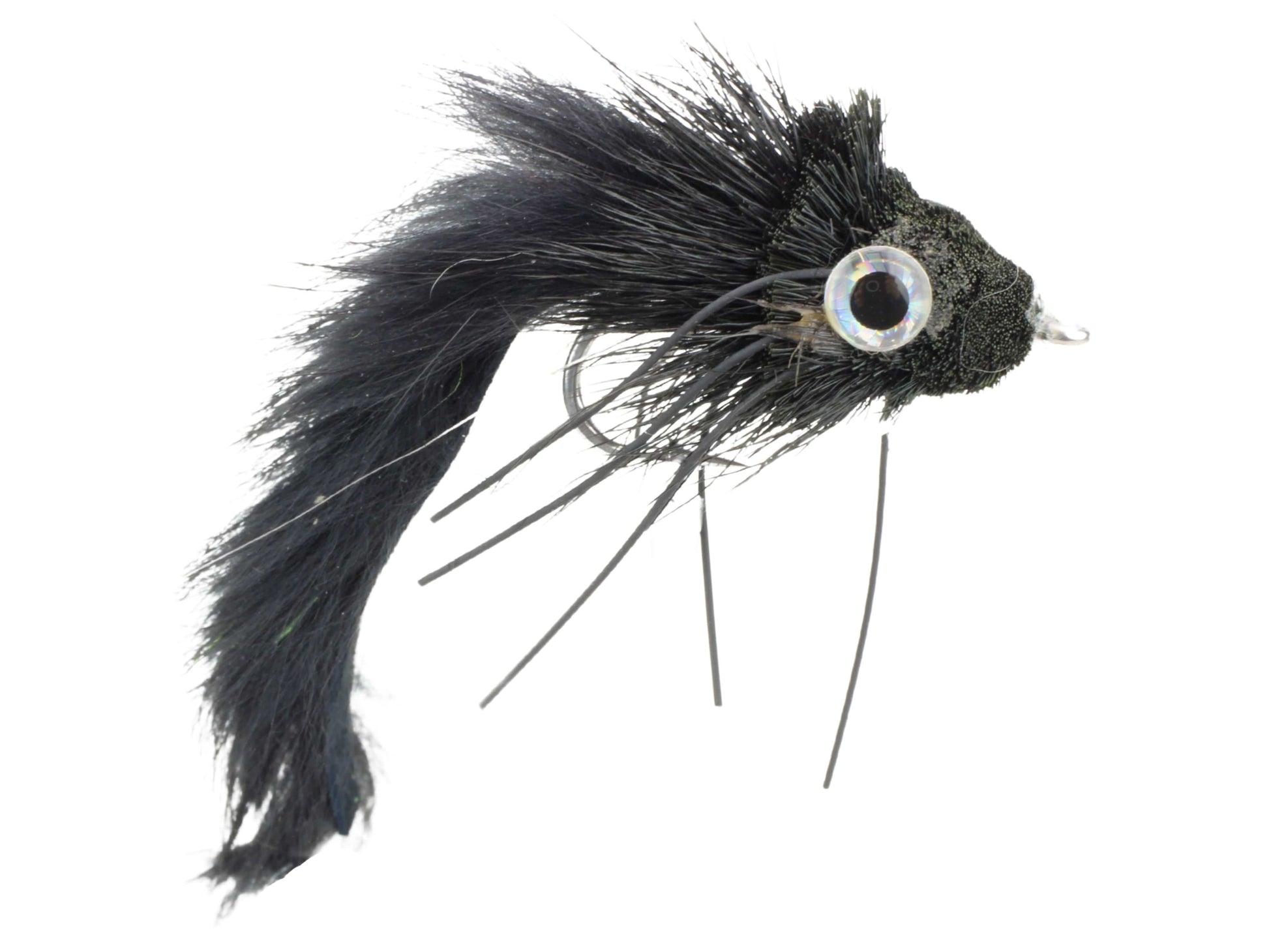Wild Water Fly Fishing Black Rabbit Tail Diver, Size 1/0, Qty. 2-Goodwynn'sGoodwynn's