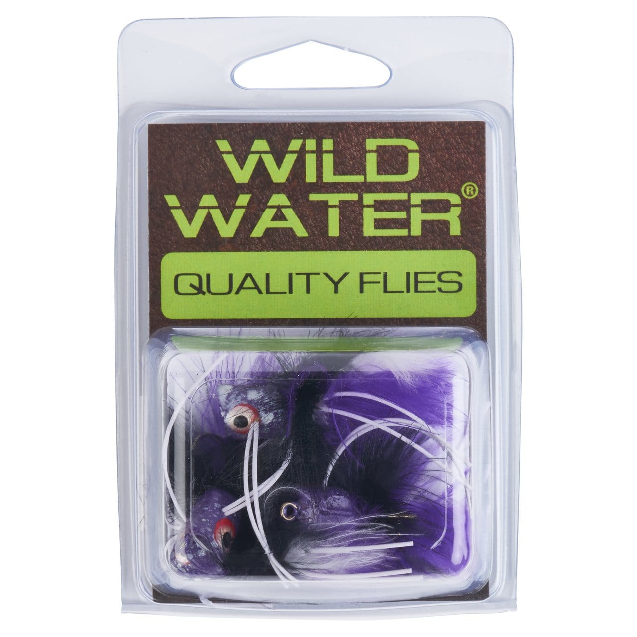 Wild Water Fly Fishing Purple and Black Concave Face Mini Panfish Popper, Size 6, Qty. 4-Goodwynn'sGoodwynn's