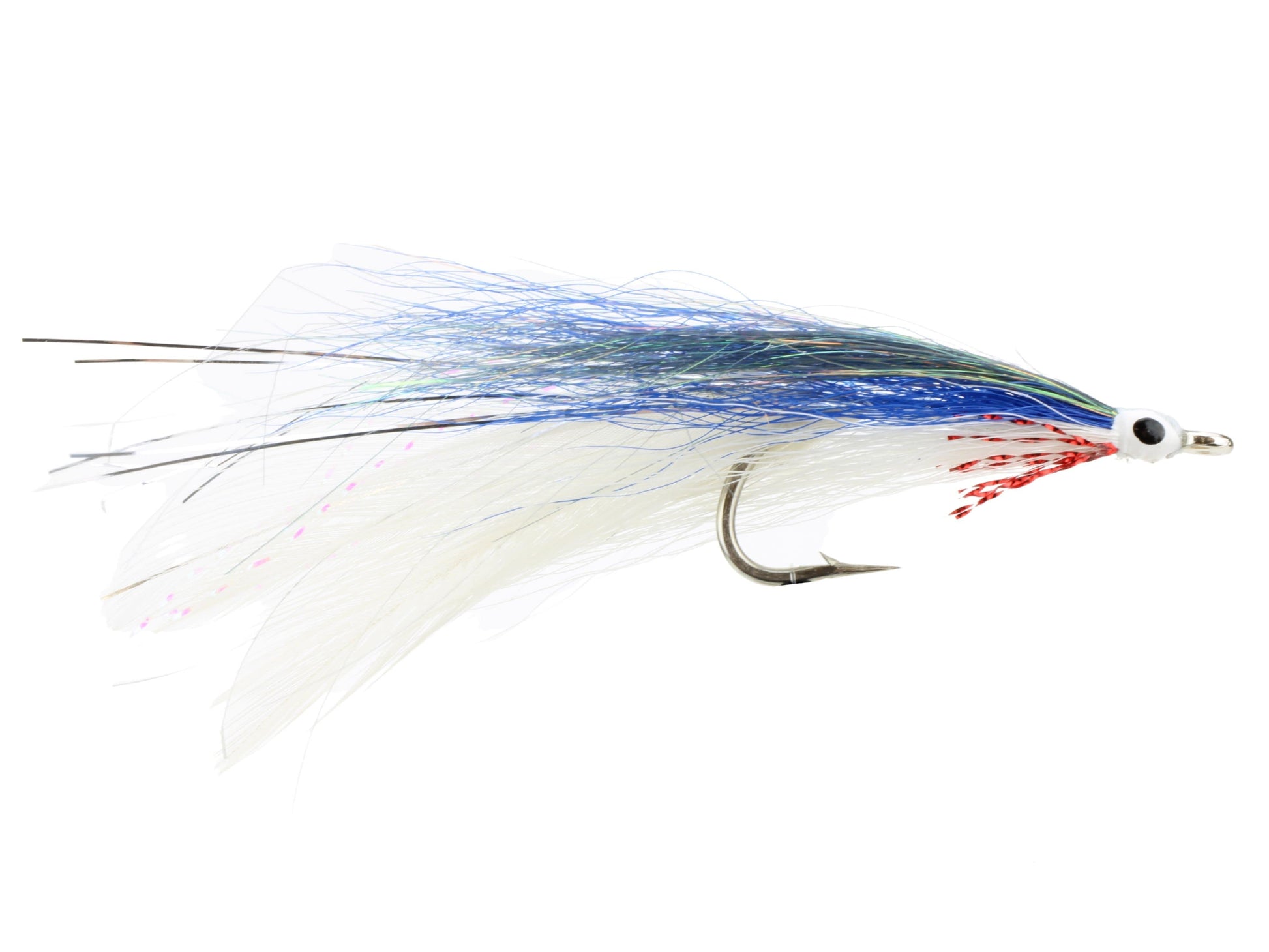 Wild Water Fly Fishing Blue, Red and White Deceiver, size 2/0, qty. 3-Goodwynn'sGoodwynn's