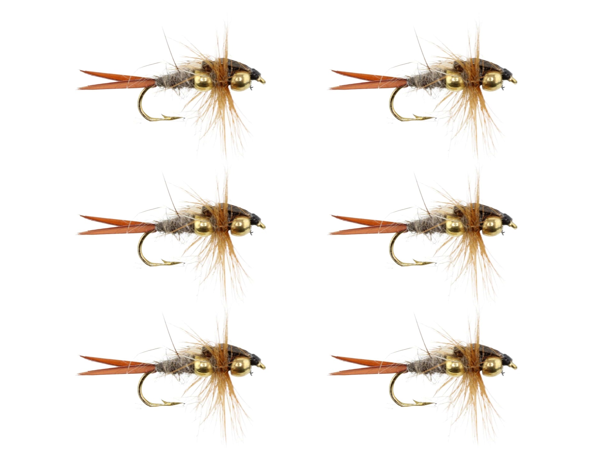 Wild Water Fly Fishing Beaded Brown Stonefly, size 12, qty. 6-Goodwynn'sGoodwynn's