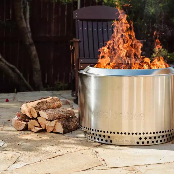 Solo Stove Bundle - Ranger/Bonfire/Yukon/Canyon 2.0 with Stand, Smokeless Fire Pit | Wood Burning Fireplaces with Removable Ash Pan, Portable Outdoor Firepit - Ideal for Camping & Outdoor Spaces, Stainless Steel-Goodwynn'sGoodwynn's
