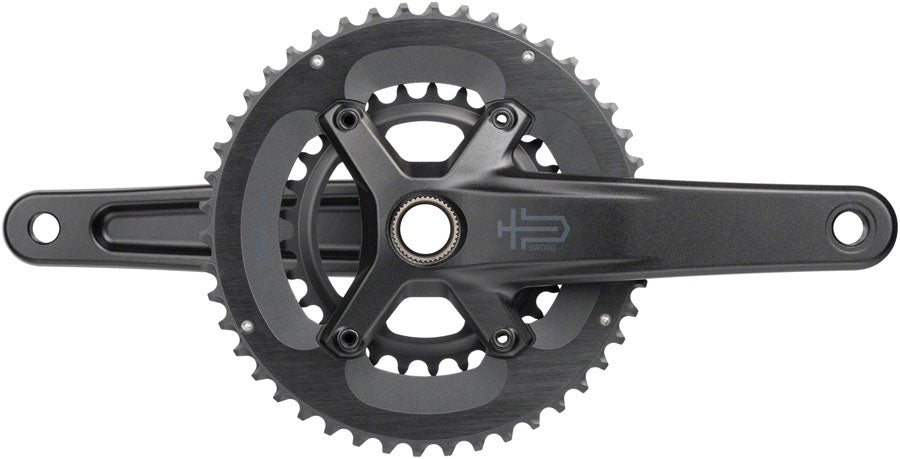 microSHIFT Sword 2x Crankset - 175mm 10-Speed 46/29t 110 Asym BCD  24mm Spindle BLK-Goodwynn'sGoodwynn's