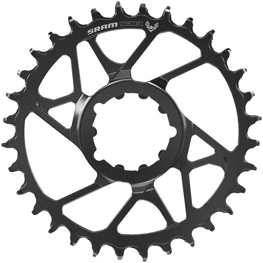 SRAM Eagle 70 T-Type Direct Mount Chainring - 34t 12-Speed 3-Bolt Direct Mount 3mm Offset Steel BLK-Goodwynn's