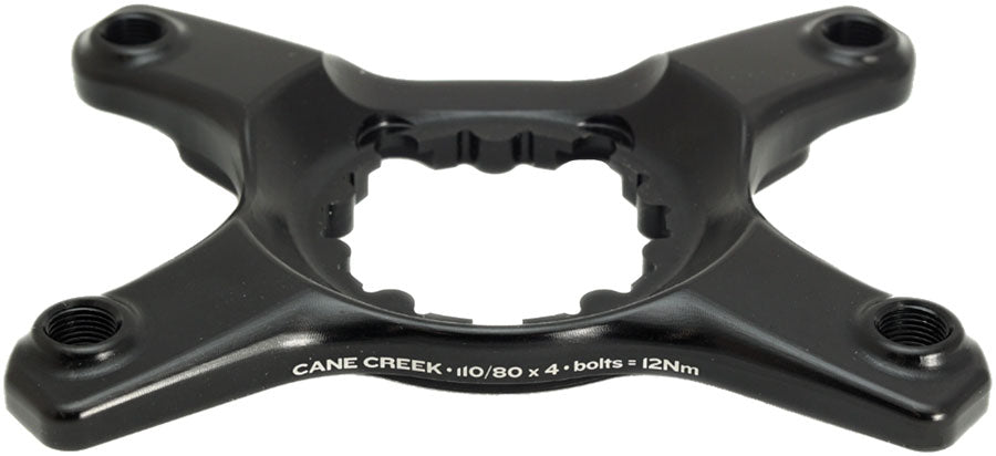 Cane Creek eeWings Chainring Spider - 4-Bolt 110 80 Asymmetric BCD CC 3-Bolt Mount Type Shimano GRX 1x 2x System Only BLK-Goodwynn'sGoodwynn's
