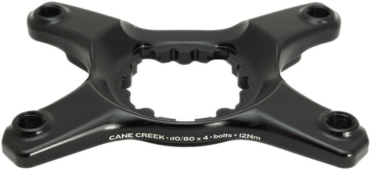 Cane Creek eeWings Chainring Spider - 4-Bolt 110 80 Asymmetric BCD CC 3-Bolt Mount Type Shimano GRX 1x 2x System Only BLK-Goodwynn's