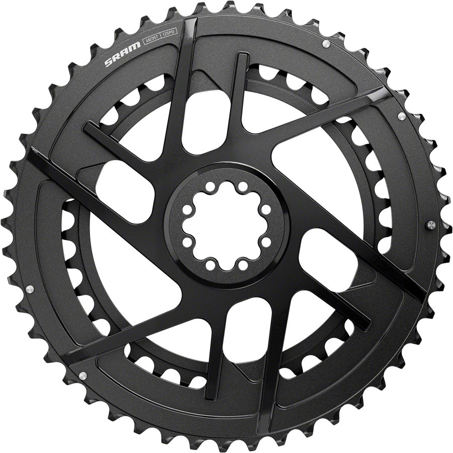 SRAM Rival 2x Chainring Kit - 48/35t 2x12-Speed 8-Bolt Direct Mount Black E1-Goodwynn'sGoodwynn's