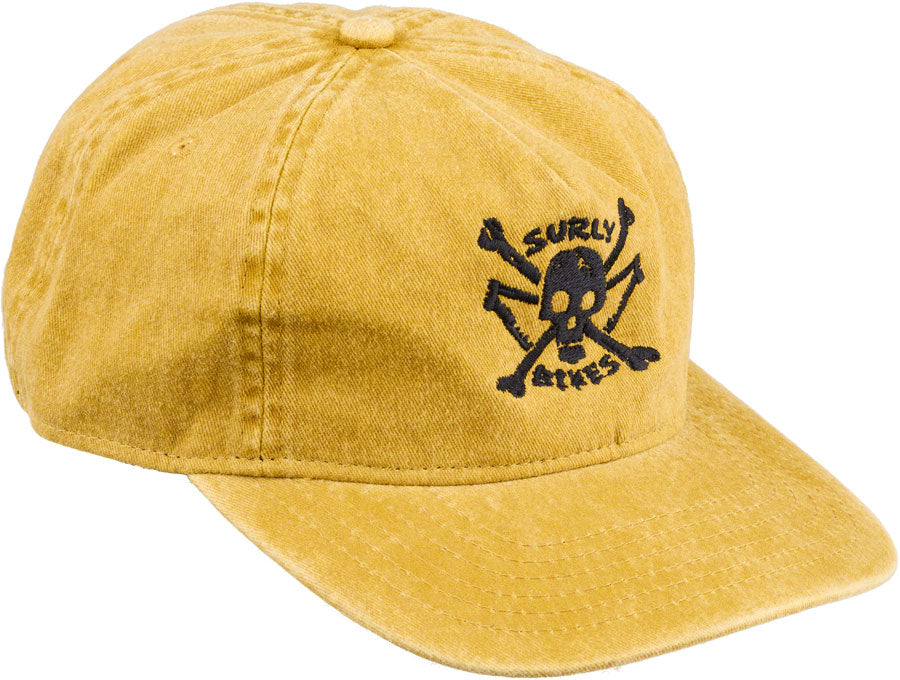 Surly Skullet Strap Back Hat - Mustard One Size-Goodwynn'sGoodwynn's