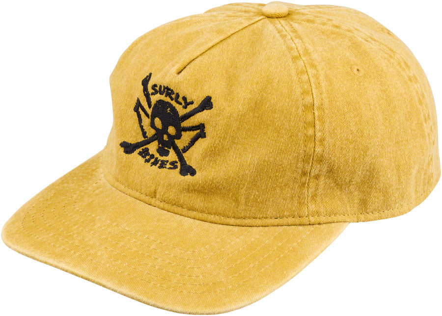 Surly Skullet Strap Back Hat - Mustard One Size-Goodwynn'sGoodwynn's