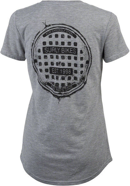 Surly The Ultimate Frisbee Womens T-Shirt - Gray Large
