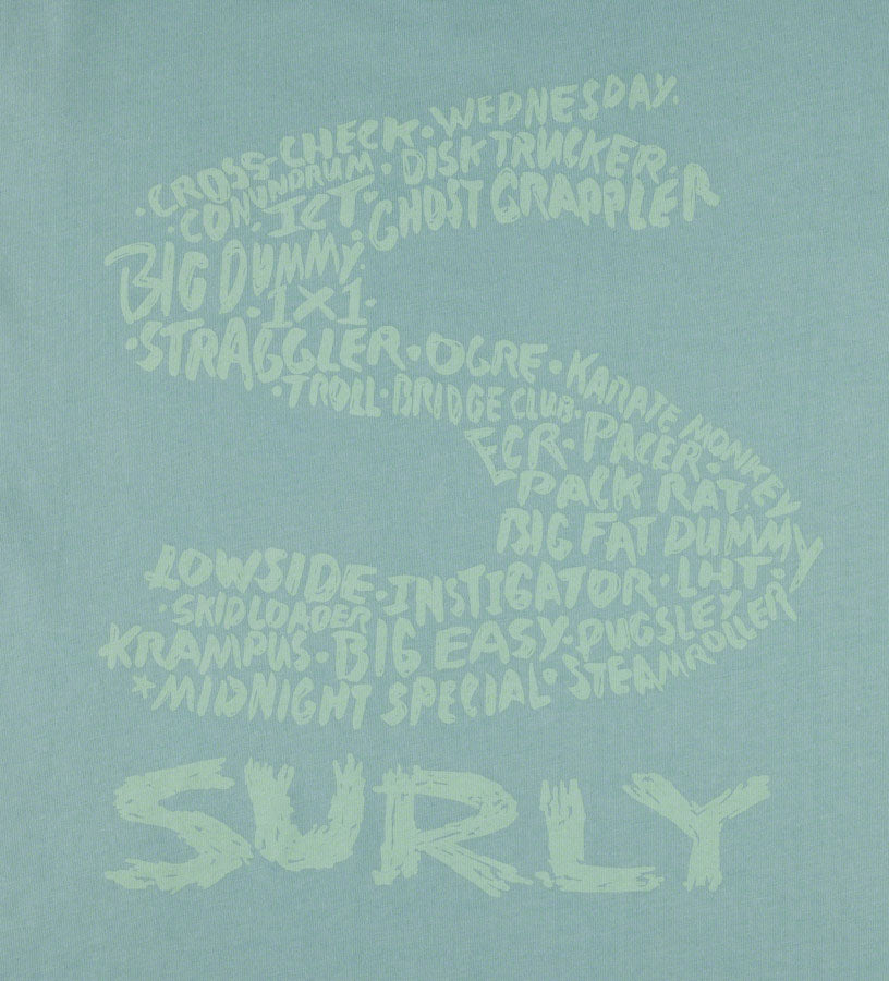 Surly Steel Consortium Womens T-Shirt - Dusty Blue Large-Goodwynn'sGoodwynn's