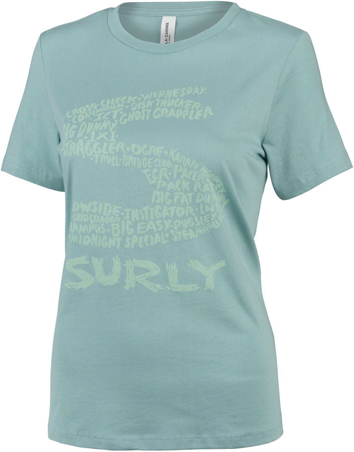 Surly Steel Consortium Womens T-Shirt - Dusty Blue X-Large-Goodwynn'sGoodwynn's