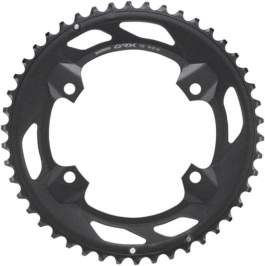 Shimano FC-RX600-10 Chainring - 46t 110 BCD For 2x10 Black-Goodwynn's