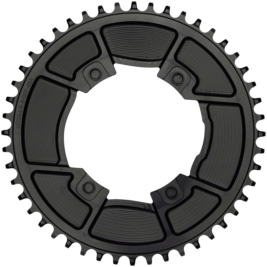 Wolf Tooth Aero 107 BCD Chainring - 48t Optimized SRAM Eagle Flaptop Chains Drop-Stop B BLK-Goodwynn'sGoodwynn's