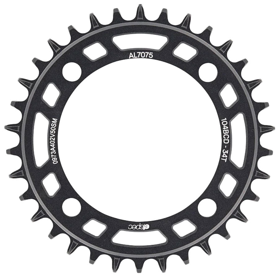 e*thirteen Helix e*spec  Chainring 104BCD AL Direct Mount 34T Black-Goodwynn'sGoodwynn's