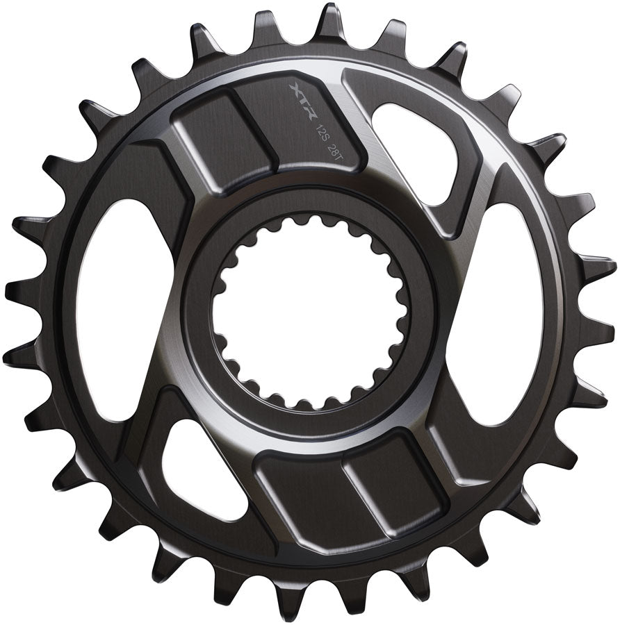 Shimano XTR SM-CRM96 1x Direct Mount Chainring - 28t Shimano Direct Mount For 12-Speed HG+ Chain Fits M9200 M9220 Crank Dark Gray-Goodwynn'sGoodwynn's