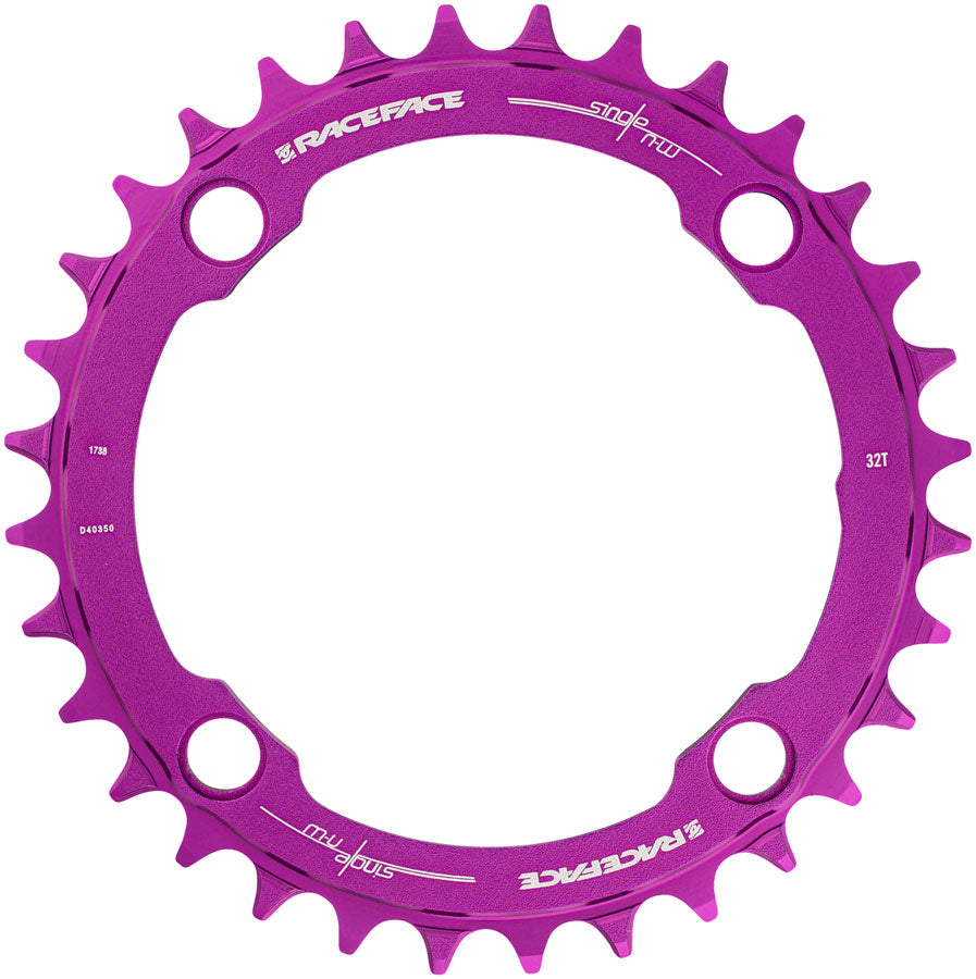 RaceFace 1x Narrow Wide Chainring - 36t 104 BCD 10-12 Speed 7075 Aluminum Purple-Goodwynn'sGoodwynn's