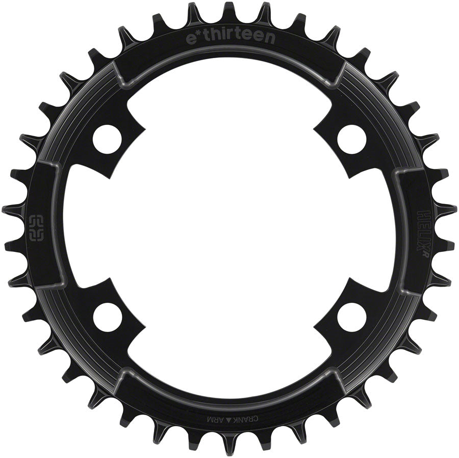e*thirteen Helix R 107 BCD 4-Bolt Chainring - 40t 11/12-Speed 107BCD Black-Goodwynn'sGoodwynn's