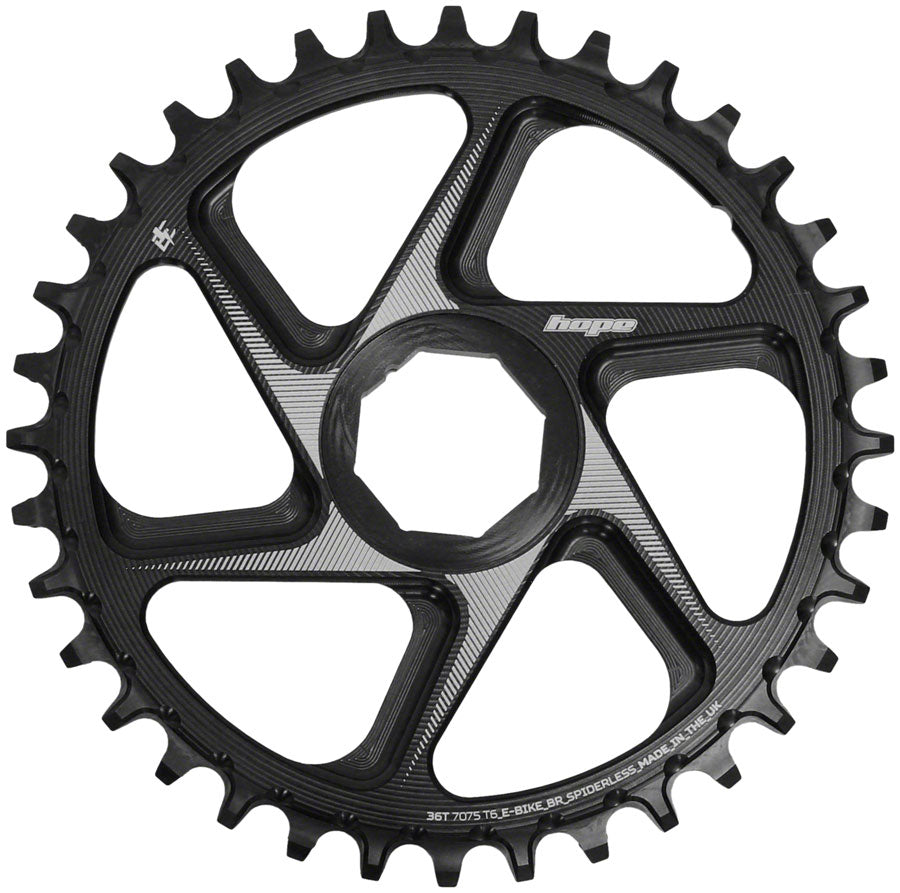 Hope Spiderless Chainring -  36T R22  Ebike  Brose  Black-Goodwynn'sGoodwynn's