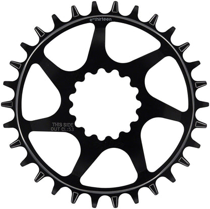 e*thirteen Helix Guidering - 30t 10/11/12-Speed 52/55mm Flip Flop CL 3/5mm Offset e*thirteen DM BLK