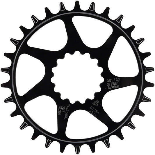 e*thirteen Helix Guidering - 30t 10/11/12-Speed 52/55mm Flip Flop CL 3/5mm Offset e*thirteen DM BLK-Goodwynn's