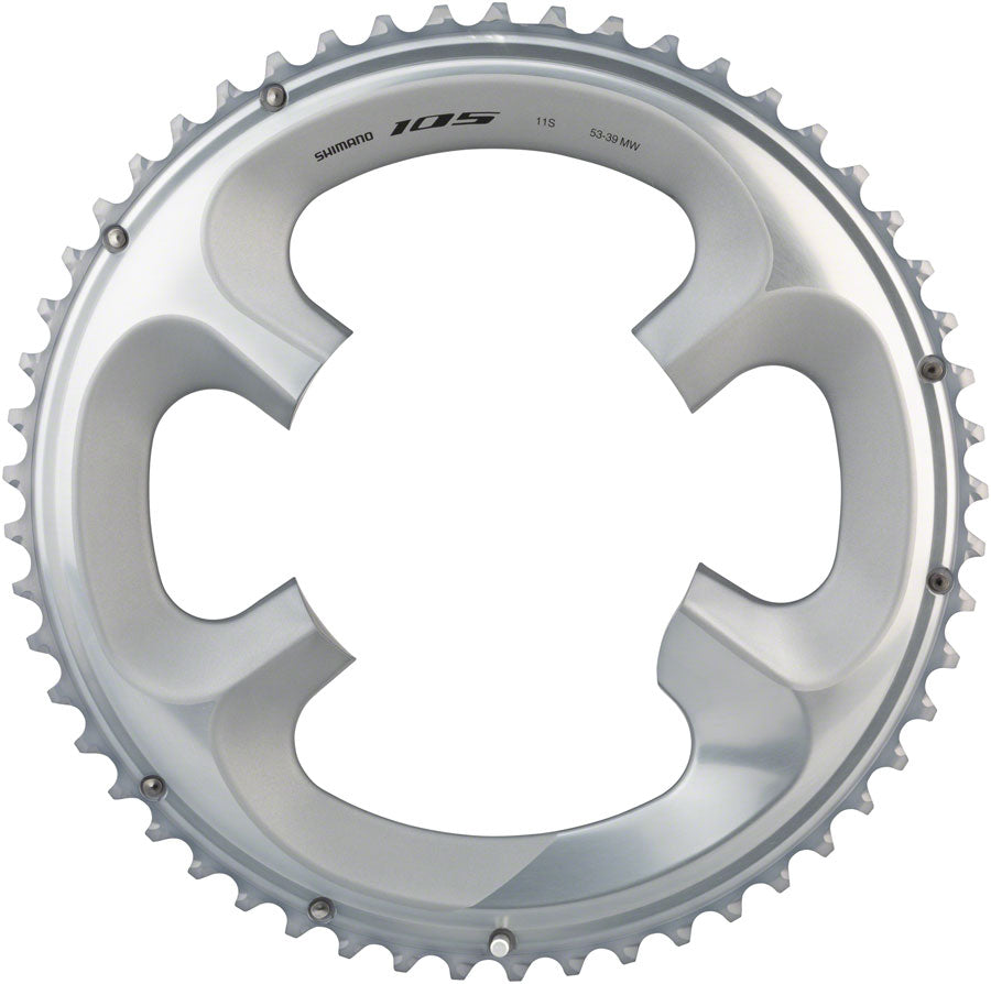 Shimano 105 FC-R7000 53t 4x110 bcd Asymmetric Chainring Silver-Goodwynn'sGoodwynn's