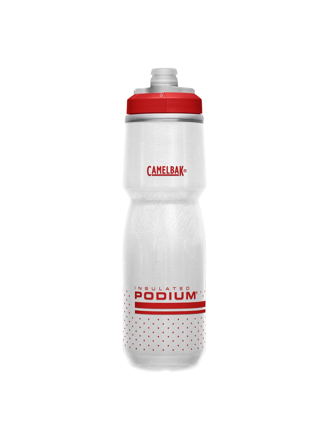Camelbak Podium Chill Insulated Bottle Fiery Red/White 24oz-Goodwynn'sGoodwynn's