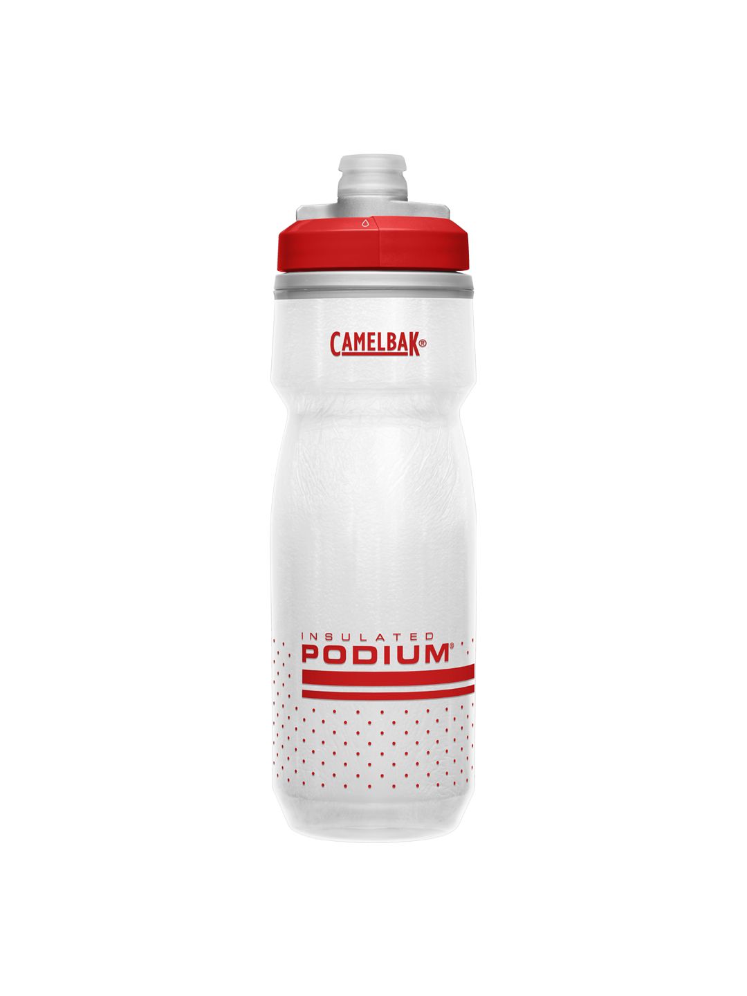 Camelbak Podium Chill Insulated Bottle Fiery Red/White 21oz-Goodwynn'sGoodwynn's