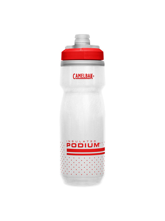 Camelbak Podium Chill Insulated Bottle Fiery Red/White 21oz-Goodwynn's