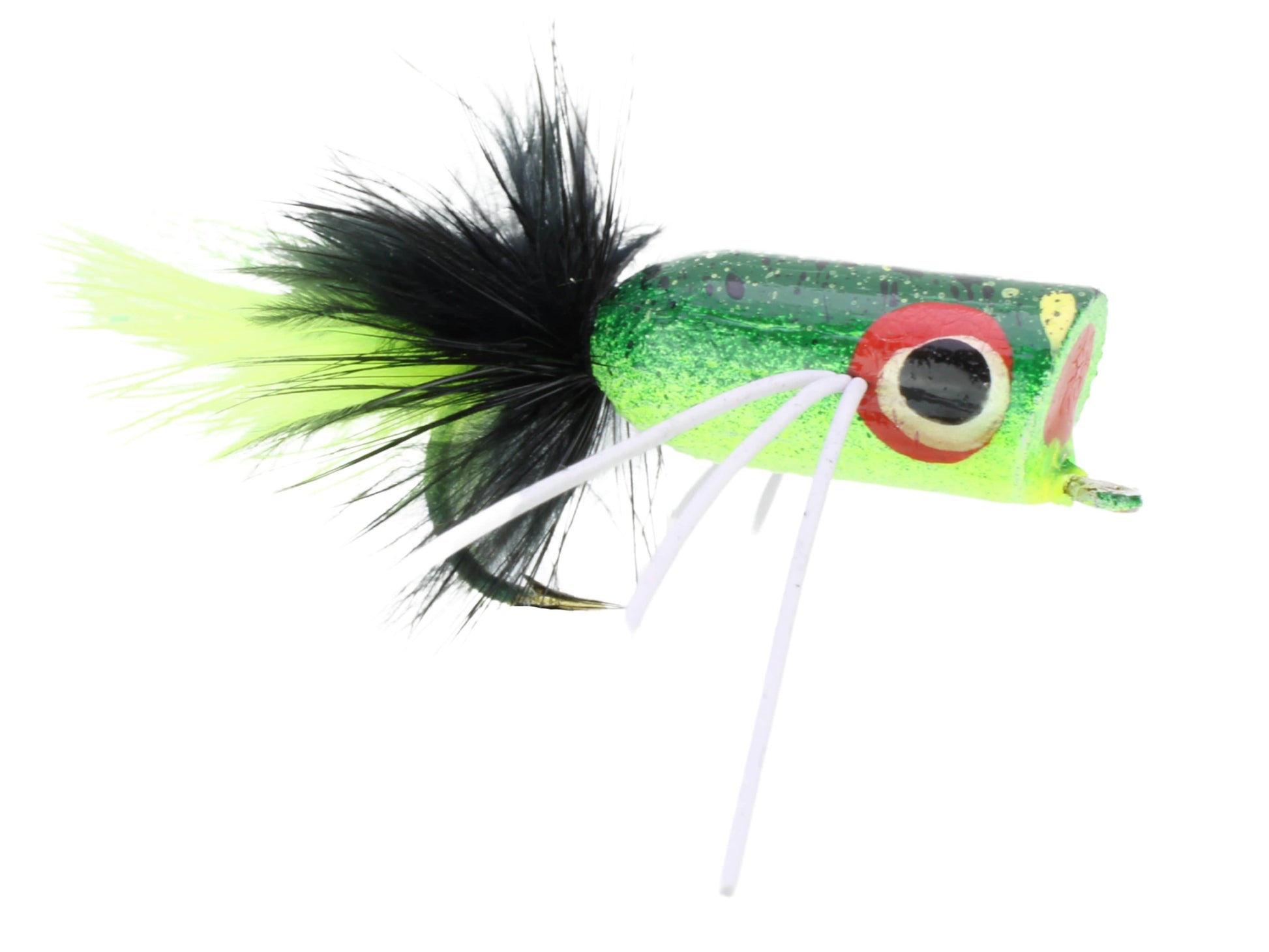 Wild Water Fly Fishing Camo Bass Popper, Size 2, Qty. 4-Goodwynn'sGoodwynn's