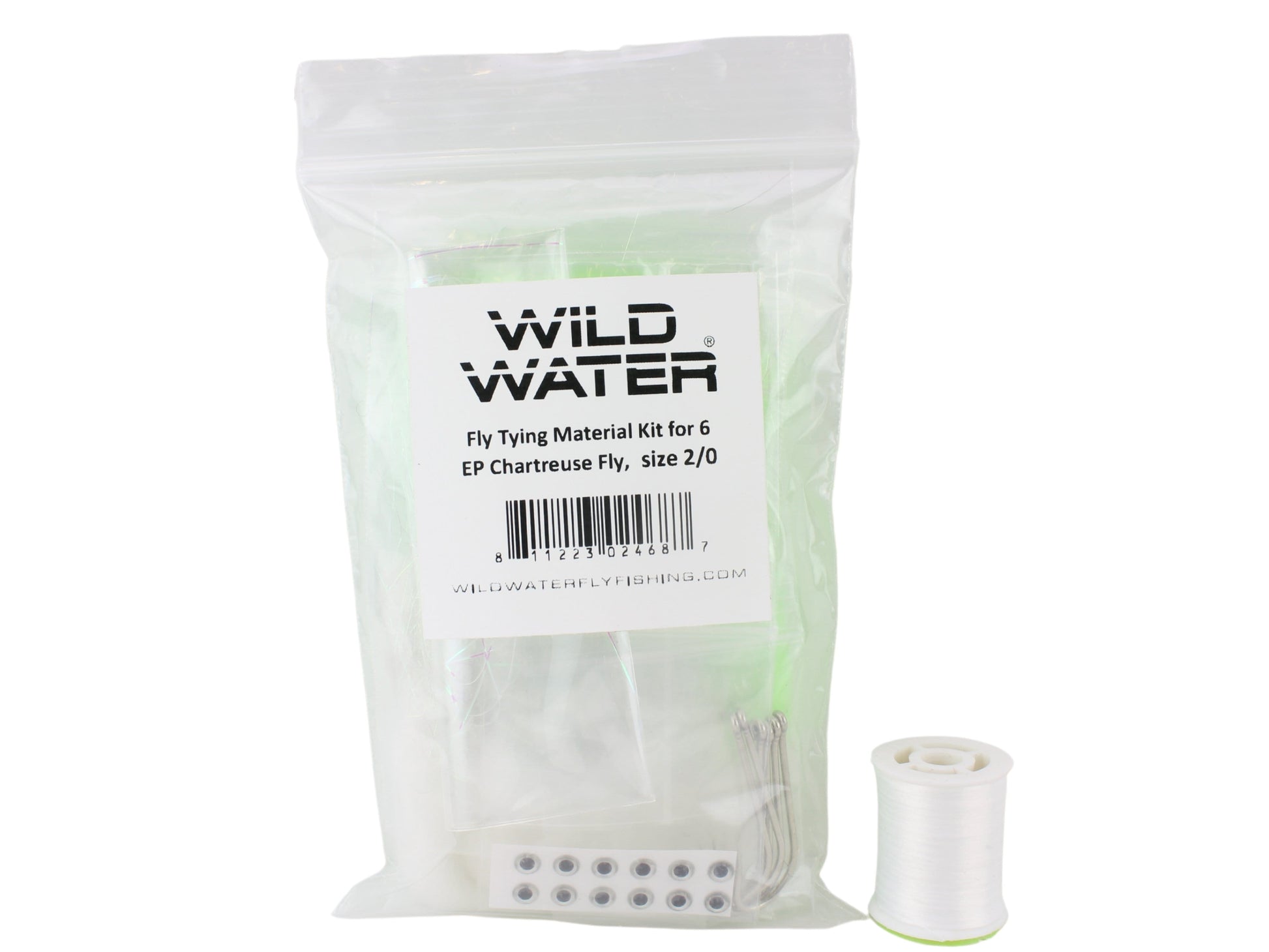 Wild Water Fly Fishing Fly Tying Material Kit, Chartreuse EP Fly-Goodwynn'sGoodwynn's