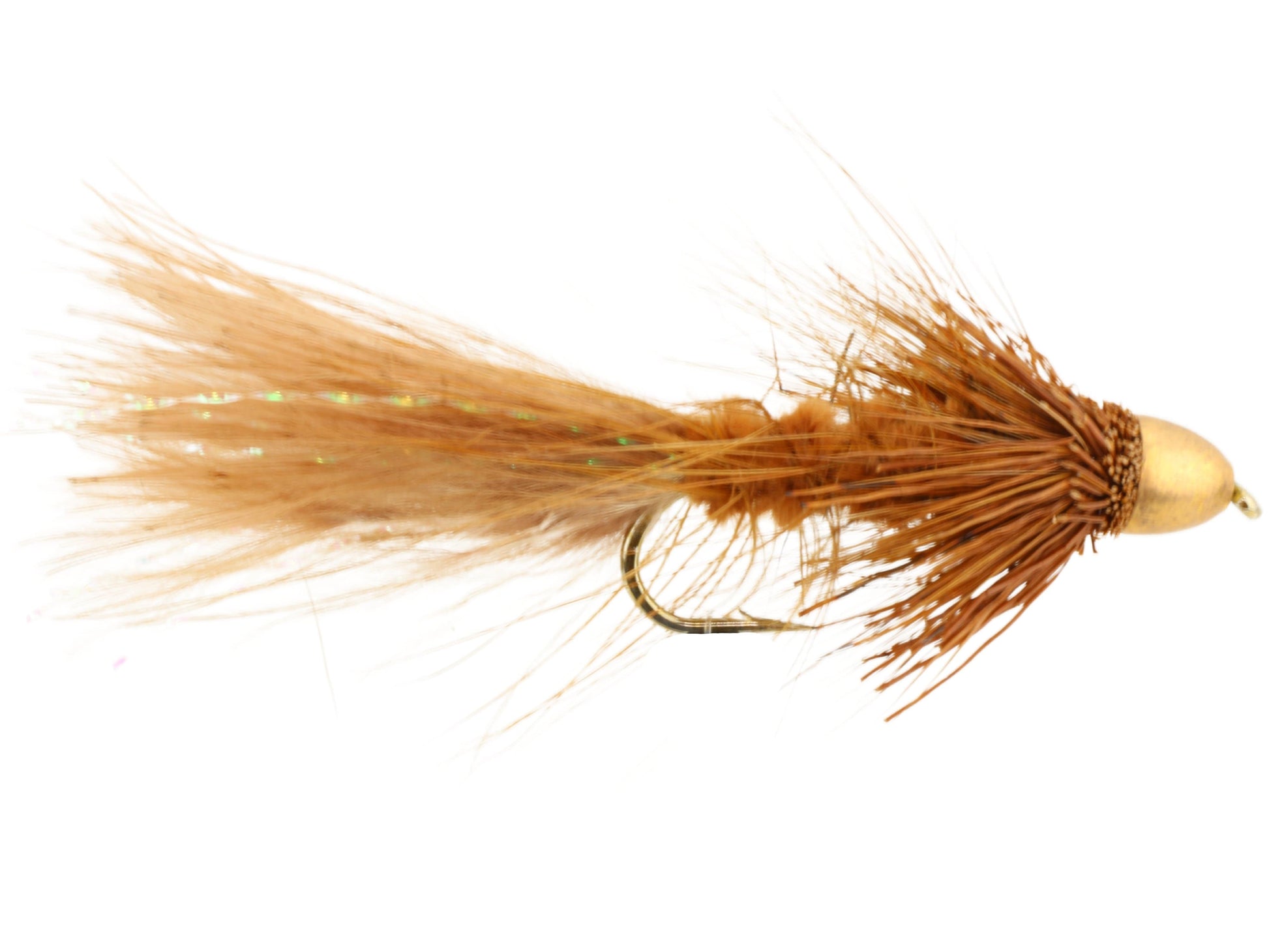 Wild Water Fly Fishing Cone Head Brown Wooly Bugger, Size 6, Qty. 4-Goodwynn'sGoodwynn's